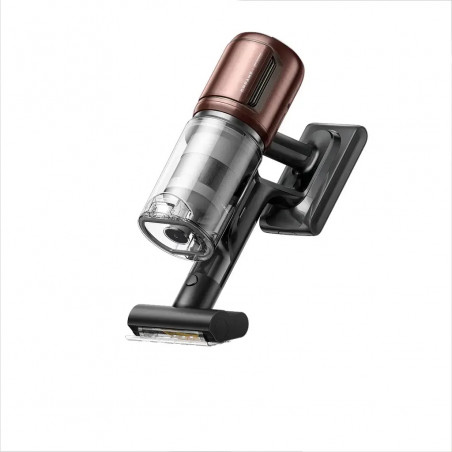 La mâna a doua: Aspirator vertical Dreame Essential V30 VVV21A, 880 W, 30 000 Pa, 90 min, 0,6 l, HEPA H14, OmniX™ 2.0, Recunoastere a tipurilor de murdarie, Pliabil, Negru/Bronz
