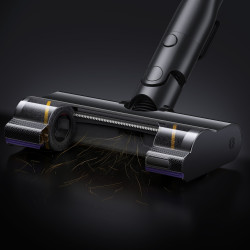 La mâna a doua: Aspirator vertical Dreame Essential V30 VVV21A, 880 W, 30 000 Pa, 90 min, 0,6 l, HEPA H14, OmniX™ 2.0, Recunoastere a tipurilor de murdarie, Pliabil, Negru/Bronz