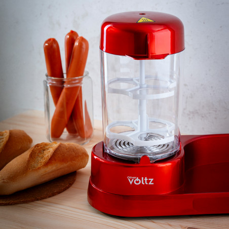 La mâna a doua: Aparat preparare hot dog Voltz OV51984A, 365W, Functie fierbere oua, Acoperire antiaderenta,