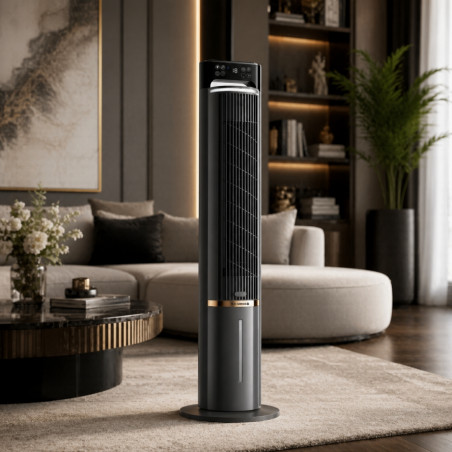 La mâna a doua: Racitor de aer cu aromatizare 2in1 Oliver Voltz OV51761CT, 75 W, Temporizator, Digital, Negru