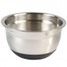 Set de 3 boluri din inox cu capac Kesper 90898, 700/1,1/1,5 l, scala de masurare, margine larga, fund antiderapant, inox