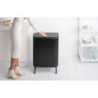 La mâna a doua: Cos pentru gunoi Brabantia Bo Touch Hi 1001260, 60 L, Inaltat, Deschidere lina si silentioasa, Negru mat