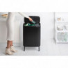 La mâna a doua: Cos pentru gunoi Brabantia Bo Touch Hi 1001260, 60 L, Inaltat, Deschidere lina si silentioasa, Negru mat