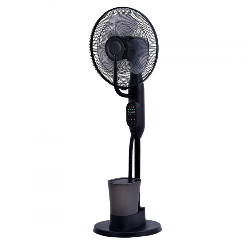 La mâna a doua: Ventilator cu ceata de apa Elite EFM-0357R, 70W, 40 cm, 2.8 L, 3 viteze, 3 moduri, 3 pale, Economisire energie, Negru