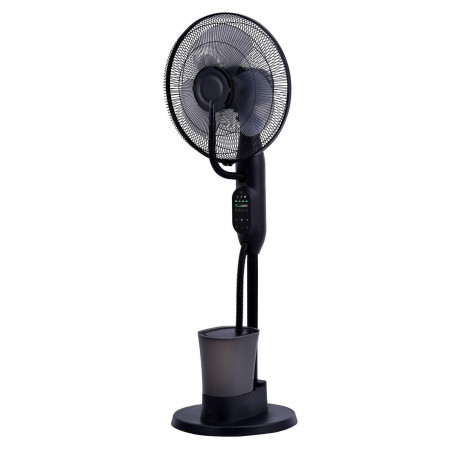 La mâna a doua: Ventilator cu ceata de apa Elite EFM-0357R, 70W, 40 cm, 2.8 L, 3 viteze, 3 moduri, 3 pale, Economisire energie, Negru