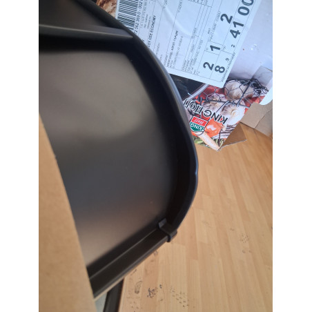 La mâna a doua: Cutie pentru paine Kinghoff KH 1723, 36 cm, Stabila si durabila, Inox, Negru
