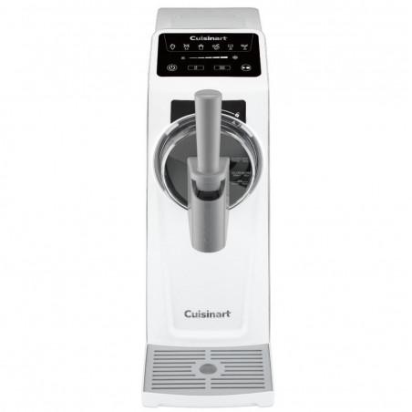 La mâna a doua: Masina de facut inghetata Cuisinart Frost Fusion Ice Cream & Slushie ICE201E, 170 W, 1,6 l, Dozare inteligenta, Mentinere a temperaturii, Compresor, Alb