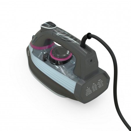 La mâna a doua: Fier de călcat Tesla IR400GP, 3100 W, Placă ceramică, Abur 135 g/min, 380 ml, Autocurățare, Gri