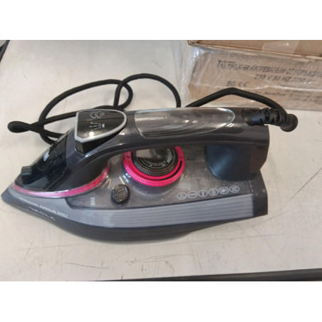 La mâna a doua: Fier de călcat Tesla IR400GP, 3100 W, Placă ceramică, Abur 135 g/min, 380 ml, Autocurățare, Gri