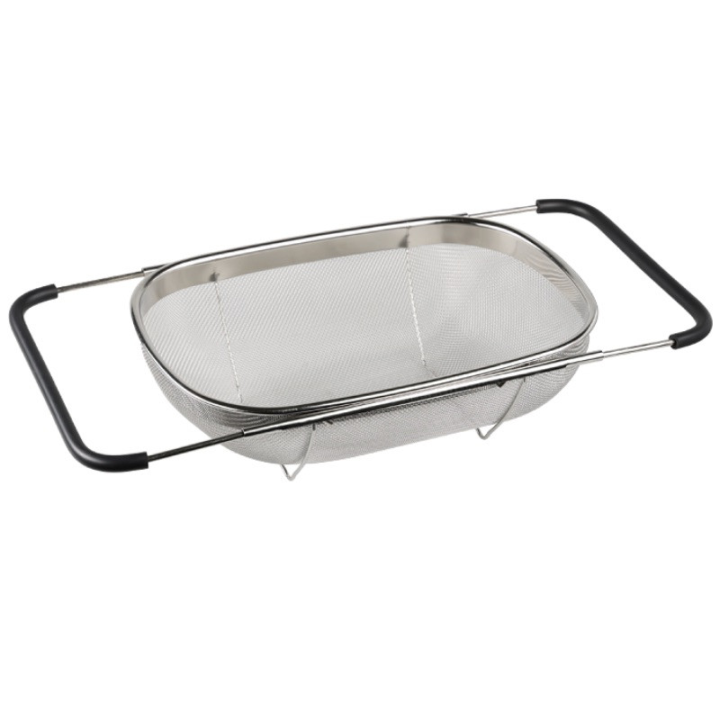 Sită extensibila pentru chiuveta Kesper 90940, 36,5-55 cm, otel inoxidabil, argintiu