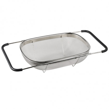 Sită extensibila pentru chiuveta Kesper 90940, 36,5-55 cm, otel inoxidabil, argintiu