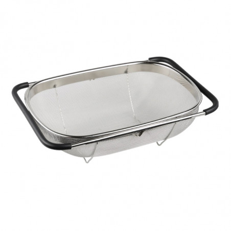 Sită extensibila pentru chiuveta Kesper 90940, 36,5-55 cm, otel inoxidabil, argintiu