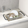 Sită extensibila pentru chiuveta Kesper 90940, 36,5-55 cm, otel inoxidabil, argintiu