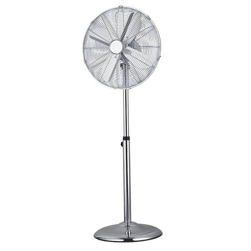 La mâna a doua: Ventilator cu stativ Finlux FSF-1813-SS, 60W, 45 cm, 3 viteze, Otel inoxidabil, Inox