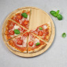 Tava rotunda pentru servirea pizzei Kesper 58468, Bambus, 36 cm, 6 felii, Maro