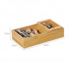 Set cutie din bambus cu spargator de nuci Kesper 62830, Maro