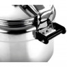 Oală sub presiune Fagor Chef Extremen, 35 cm, 22 l, 50 kPa, 3 sisteme de protecție, sigiliu de siguranță, argintiu