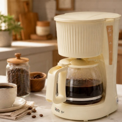 Aparat de cafea Oliver Voltz Nice OV51170PR, 750 W, 1,5 l – 12 cești, menținere a căldurii, cremă
