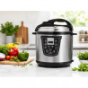 Multicooker sub presiune Oliver Voltz OV51985K6, 1000 W, 6 L, 90 kPa, Afisaj LED, 8 programe, Inox