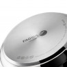 Oală sub presiune Fagor Dual Xpress 6L, 30-90 kPa, 22 cm, 5 sisteme de protecție, fund cu 3 straturi, oțel inoxidabil 18/10, compatibilă cu plite cu inducție, argintiu