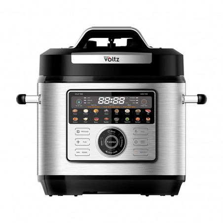 Oală sub presiune Oliver Voltz OV51985L6, 1000 W, 6 L, 90 kPa, 3 trepte, afișaj LED, inox