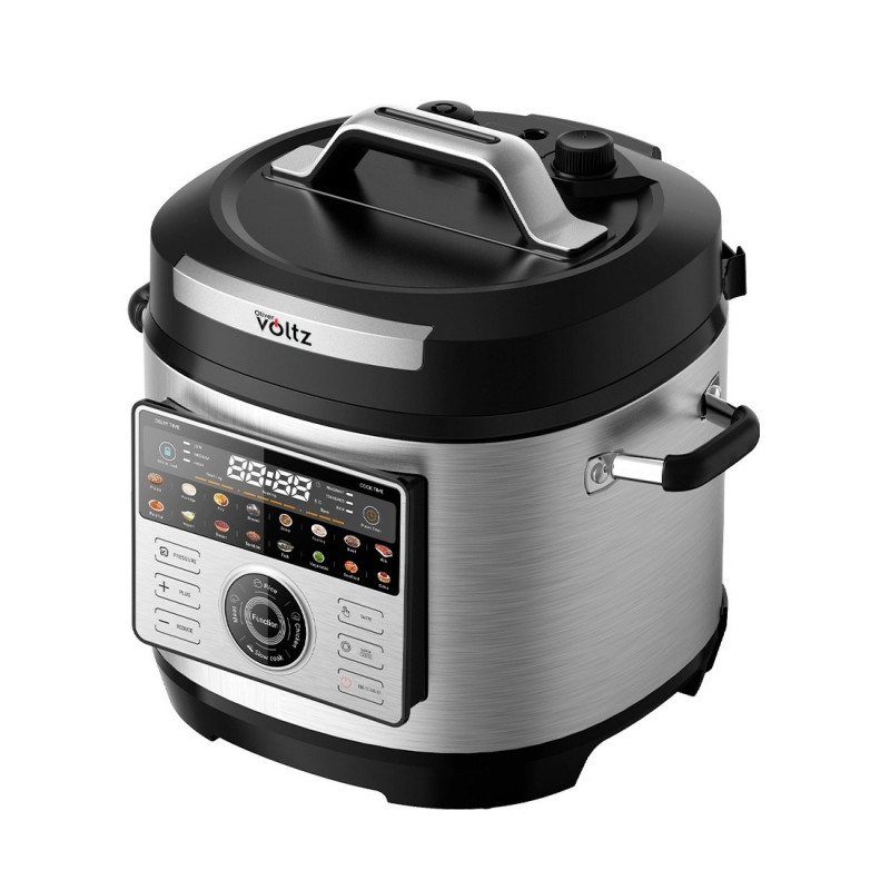 Oală sub presiune Oliver Voltz OV51985L6, 1000 W, 6 L, 90 kPa, 3 trepte, afișaj LED, inox
