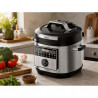 Oală sub presiune Oliver Voltz OV51985L6, 1000 W, 6 L, 90 kPa, 3 trepte, afișaj LED, inox