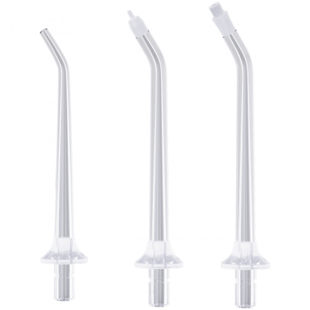 Set de 3 duze de schimb pentru dușul dentar AENO ADIN1, 3 incluse, accesorii, transparent