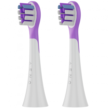 Set de 2 capete de schimb pentru periuța de dinți AENO ADBTH09V, 2 capete, duritate moale, violet
