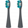 Set de 2 capete de schimb pentru periuța de dinți AENO ADB0010G, duritate medie, gri