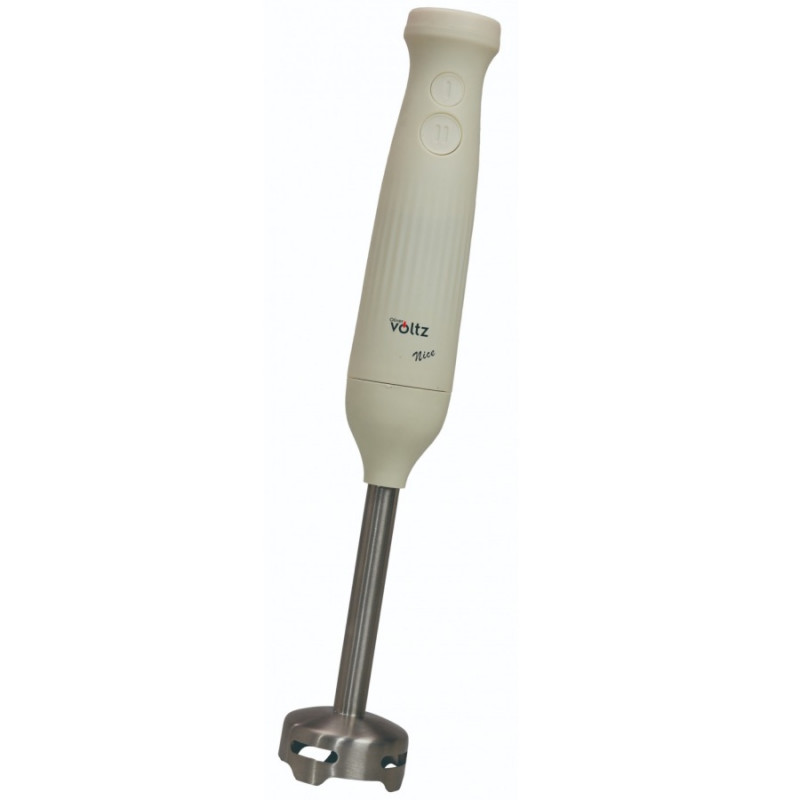 Blender manual Oliver Voltz Nice OV51112PR, 600 W, 2 viteze, cap de mixare din oțel, culoare crem