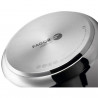 Oală sub presiune Fagor Level, 6 l, 90 kPa, 22 cm, 5 sisteme de protecție, fund cu 3 straturi, compatibilă cu plitele cu inducție, argintie