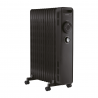 Radiator cu ulei KUMTEL KUM-1240S, 2500 W, 13 lamele, 3 trepte, termostat reglabil, rotițe, negru
