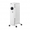 Radiator cu ulei KUMTEL KUM-1225S, 2000 W, 9 lamele, 3 trepte, termostat reglabil, rotițe, alb