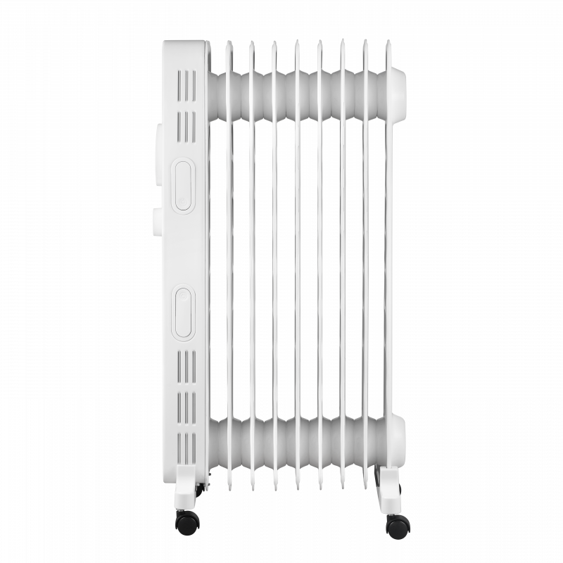 Radiator cu ulei KUMTEL KUM-1225S, 2000 W, 9 lamele, 3 trepte, termostat reglabil, rotițe, alb