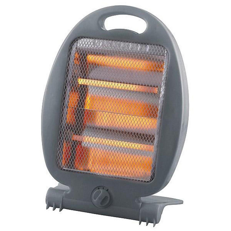 Soba cu cuarț Elite QH-401DG, 800 W, 2 trepte de încălzire, Protecție împotriva înclinării/căderii, Mâner, Gri închis