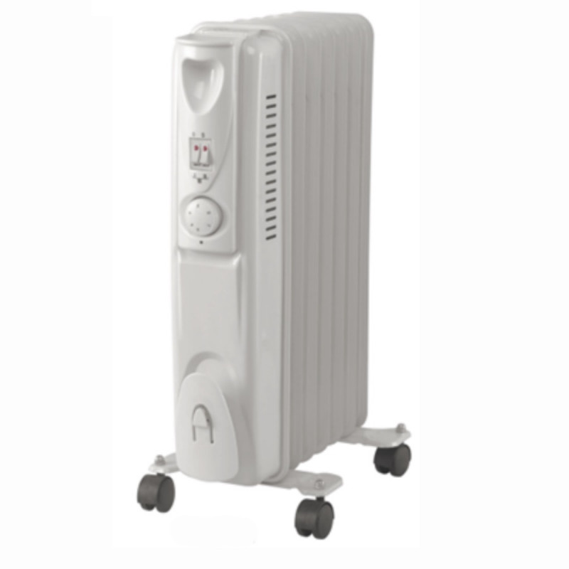 Radiator cu ulei Lamarque LOH-92, 2000 W, 9 lamele, 3 trepte, indicatoare luminoase, rotițe, alb