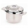 Oală sub presiune Swiss Haus SH-PC6LCR, 6 l, 22 cm, structură cu trei straturi, indicator de nivel al apei, acoperire ceramică Sapphire, compatibilă cu plitele cu inducție, culoare crem