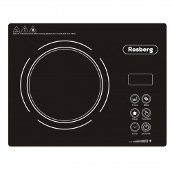 Plita cu infrarosu Rosberg R51445P, 2200 W, 28 x 36 cm, 11 trepte temperatura, Afisaj LED, Negru