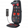 Perna de masaj Shiatsu RENPHO Neck & Back Massage Cushion - S-, 48W, 4 zone, 3 niveluri, Încălzire până la 45 °C, Reglabilă, Telecomandă, Negru