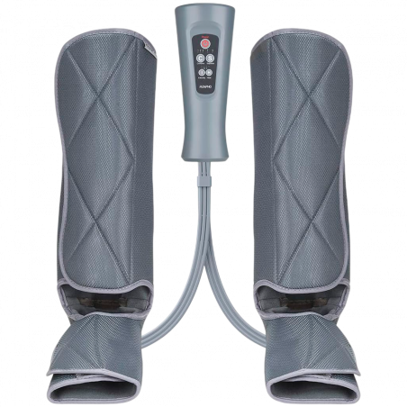 Aparat de masaj cu compresie pentru picioare RENPHO Foot & Calf Air Massager, 24 W, încălzire, 3 niveluri, moduri de masaj, memorie, indicator de încălzire, protecții, gri