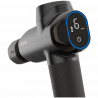 Pistol de masaj RENPHO Power+, 15 W, 150 min, 6 viteze, 1850-2600 rpm, 4 niveluri de răcire/încălzire, cronometru, ecran tactil, Bluetooth, negru