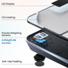 Cântar inteligent RENPHO Elis Chroma, până la 180 kg, 13 indicatori, LED, RGB, Wi-Fi, Bluetooth, 8 profiluri, recunoaștere, aplicație mobilă, USB-C, crom