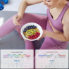 Cântar inteligent RENPHO Elis 1C, până la 200 kg, 13 indicatori, afișaj LED, aplicație mobilă, sticlă călită, alb