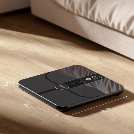 Cântar inteligent RENPHO Smart WiFi, până la 180 kg, 13 parametri, recunoașterea utilizatorului, sincronizare cu aplicații mobile, analiză prin bioimpedanță, USB-C, albastru închis