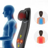 Perna de masaj Shiatsu RENPHO Neck & Back Massage Cushion - S-, 48W, 4 zone, 3 niveluri, Încălzire până la 45 °C, Reglabilă, Telecomandă, Negru