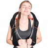 Aparat de masaj Shiatsu RENPHO U-Neck 1, 24 W, 8 capete, 2 directii, 3 niveluri de intensitate, Incalzire pana la 47 °C, Piele PU + material respirabil, Negru