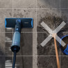 Mop electric Philips OneUp 3000 XV3101/01, 50 min, 50 m², 312/270 ml, cap rotativ la 360°, indicator LED, încărcare USB-C, albastru