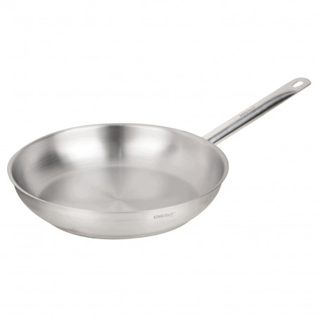 Tigaie Kinghoff KH 2020, 28 cm, Otel inoxidabil - 21CT, Uz casnic si profesional, Cuptor pana la 240°C, Toate plitele inclusiv inductie, Argintiu