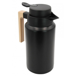 Termos Klausberg KB 7611, 2 l, izolație sub vid, cu pereți dubli, capac etanș, oțel inoxidabil, fără BPA, negru